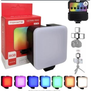 Luz De Preenchimento Para Video Led Rgb Self portátil com 102 LEDs